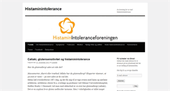 Desktop Screenshot of histaminintolerance.dk