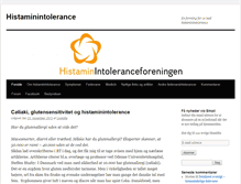 Tablet Screenshot of histaminintolerance.dk